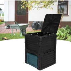 SZYB Conteneur De Compost De Grande Capacité De Bac De Compostage 300L Pour Les Fournitures De Jardin Extérieur -Compostage Soldes 53612481 3