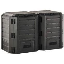 Hommoo Composteur De Jardin Noir 800 L 8 Hommoo Composteur De Jardin Noir 800 L -Compostage Soldes 54151777 4