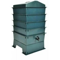 NOVA Constatement Conteneur Organic Waste Vermicomposteggio Compost Lombricomposteur 4 Plateaux 42 X 42 X 60 Cm
