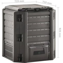 NOVA Black Garden Composter Dans PP Pour LeCCACCO Divers Modèles Composteur De Jardin Noir 380 L Des Modèles : 380 L -Compostage Soldes 57093580 5