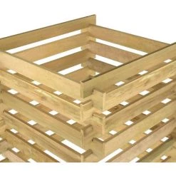 ASUPERMALL Composteur De Jardin à Lattes 90x90x90 Cm Bois De Pin Imprégné 9 ASUPERMALL Composteur De Jardin à Lattes 90x90x90 Cm Bois De Pin Imprégné -Compostage Soldes 57735899 5