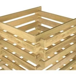 TRUE DEAL Composteur De Jardin à Lattes 90x90x90 Cm Bois De Pin Imprégné 9 TRUE DEAL Composteur De Jardin à Lattes 90x90x90 Cm Bois De Pin Imprégné -Compostage Soldes 57829313 5