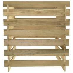 INLIFE Composteur De Jardin à Lattes 90x90x90 Cm Bois De Pin Imprégné - Brun -Compostage Soldes 58691653 3