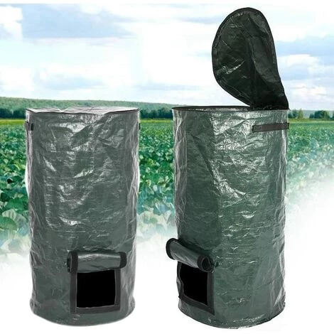 GALOZZOIT 2 Pièces Sacs De Compost - Bacs De Compost De PE De Fermentation Organique Écologique, Sacs Pour Déchets De Cuisine De Jardin, (2 Pièces, 35x60cm) 1 GALOZZOIT 2 Pièces Sacs De Compost - Bacs De Compost De PE De Fermentation Organique Écologique, Sacs Pour Déchets De Cuisine De Jardin, (2 Pièces, 35x60cm)