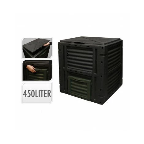 NO DISPONIBLE Boîte à Composit 450 L Couleur Noire 80x80x81cm Prgarden 1 NO DISPONIBLE Boîte à Composit 450 L Couleur Noire 80x80x81cm Prgarden