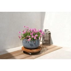 Louis Moulin Roule Plante BOIS Rond Naturel - 37,5 Cm - Bois -Compostage Soldes 61063810 4