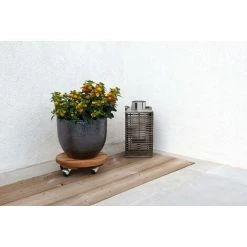 Louis Moulin Roule Plante BOIS Rond Naturel - 30 Cm - Bois -Compostage Soldes 61063923 5