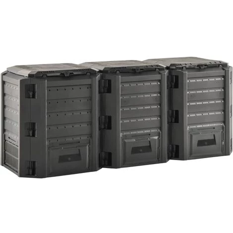 FIMEI Composteur De Jardin Noir 1200 L 4 FIMEI Composteur De Jardin Noir 1200 L – Image 4