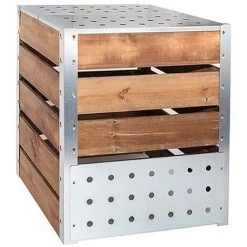 GUILLOUARD Silo à Compost Acier Et Bois 470L Marron - Marron