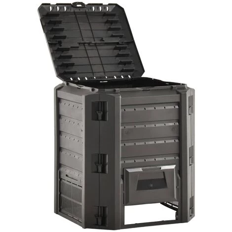 SUPERMARKET Composteur De Jardin Noir 380 L 2 SUPERMARKET Composteur De Jardin Noir 380 L – Image 2