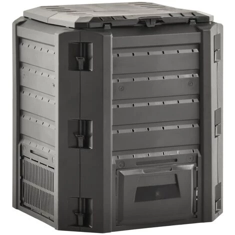 SUPERMARKET Composteur De Jardin Noir 380 L 3 SUPERMARKET Composteur De Jardin Noir 380 L – Image 3