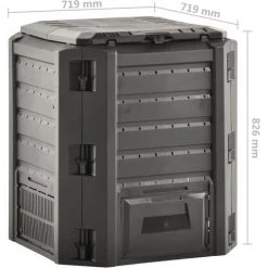 SUPERMARKET Composteur De Jardin Noir 380 L 9 SUPERMARKET Composteur De Jardin Noir 380 L -Compostage Soldes 63655641 5