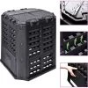 SUPERMARKET Composteur De Jardin Noir 68,9x68,9x83,9 Cm 360 L