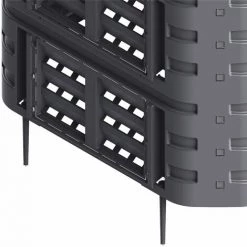 SUPERMARKET Composteur De Jardin Noir 93,3x93,3x80 Cm 480 L -Compostage Soldes 63676783 5