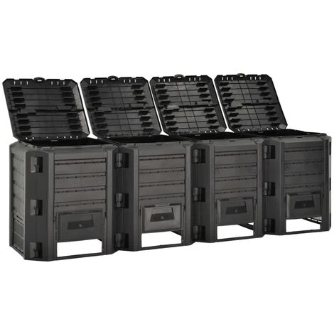 SUPERMARKET Composteur De Jardin Noir 1600 L 2 SUPERMARKET Composteur De Jardin Noir 1600 L – Image 2