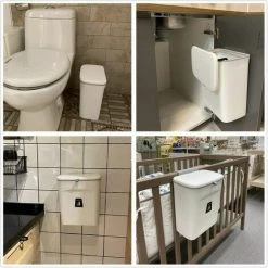 JOORRT Bac à Compost De Cuisine D'intérieur Scellé Avec Couvercle Pour Déchets Alimentaires, Petite Poubelle De Cuisine Avec Couvercle, Poubelle Suspendue Pour Porte D'armoire De Cuisine Ou Sous évier, 9L Blanc 9 JOORRT Bac à Compost De Cuisine D'intérieur Scellé Avec Couvercle Pour Déchets Alimentaires, Petite Poubelle De Cuisine Avec Couvercle, Poubelle Suspendue Pour Porte D'armoire De Cuisine Ou Sous évier, 9L Blanc -Compostage Soldes 64836670 5