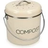 OCXIN Poubelle à Compost De Cuisine En Acier Inoxydable Poubelle à Compost Poubelle à Compost De Cuisine Poubelle à Compost Filtre à Charbon Inclus