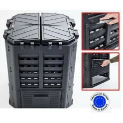 Hecht 3060 Composteur Pour Jardin 360L Déchets De Pelouse Boite De Compostage 69 X 69 X 84 Cm 8 Hecht 3060 Composteur Pour Jardin 360L Déchets De Pelouse Boite De Compostage 69 X 69 X 84 Cm -Compostage Soldes 67280732 4