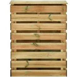 DOC&ET² Composteur De Jardin à Lattes 80x50x100 Cm Bois De Pin Imprégné -Compostage Soldes 67320092 3