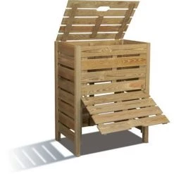 JARDIPOLYS Composteur De 400 Litres | 80 X 50 Cm